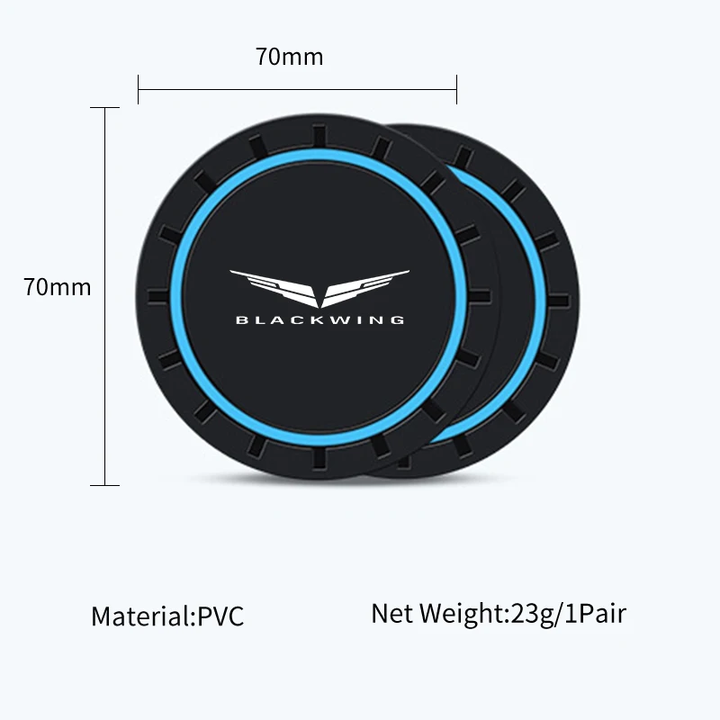 حامل أكواب السيارة قاعدة أكواب من السيليكون المضادة للانزلاق كوب ماء شرب حصيرة لكاديلاك ATS CTS SRX BLS XLR XTS STS XT4 CT4 XT5 CT5 إسكاليد #2