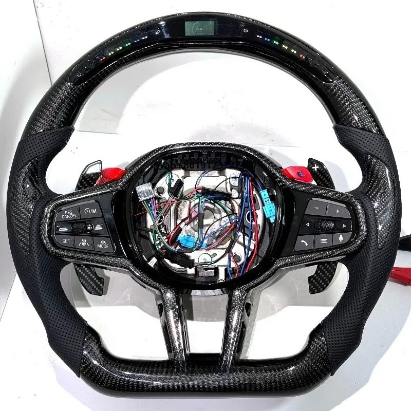 

For G02 G05 G06 G09 G11 G12 G15 G20 G22 G28 G29 G30 G38 G80 G82 F40 F90 Carbon Fiber Steering Wheel Car Accessories