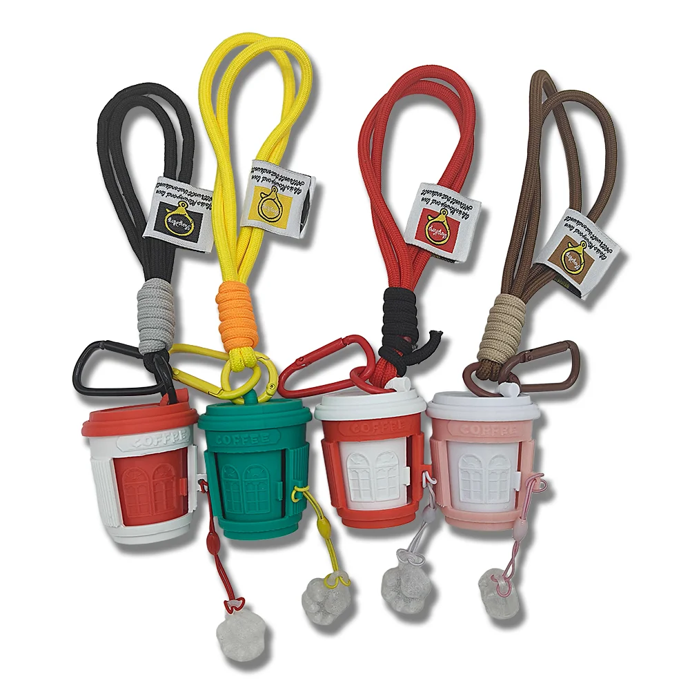 LYTPS017B 1/S Porte-clés tasse à café patte de chat magnétique imprimé en 3D