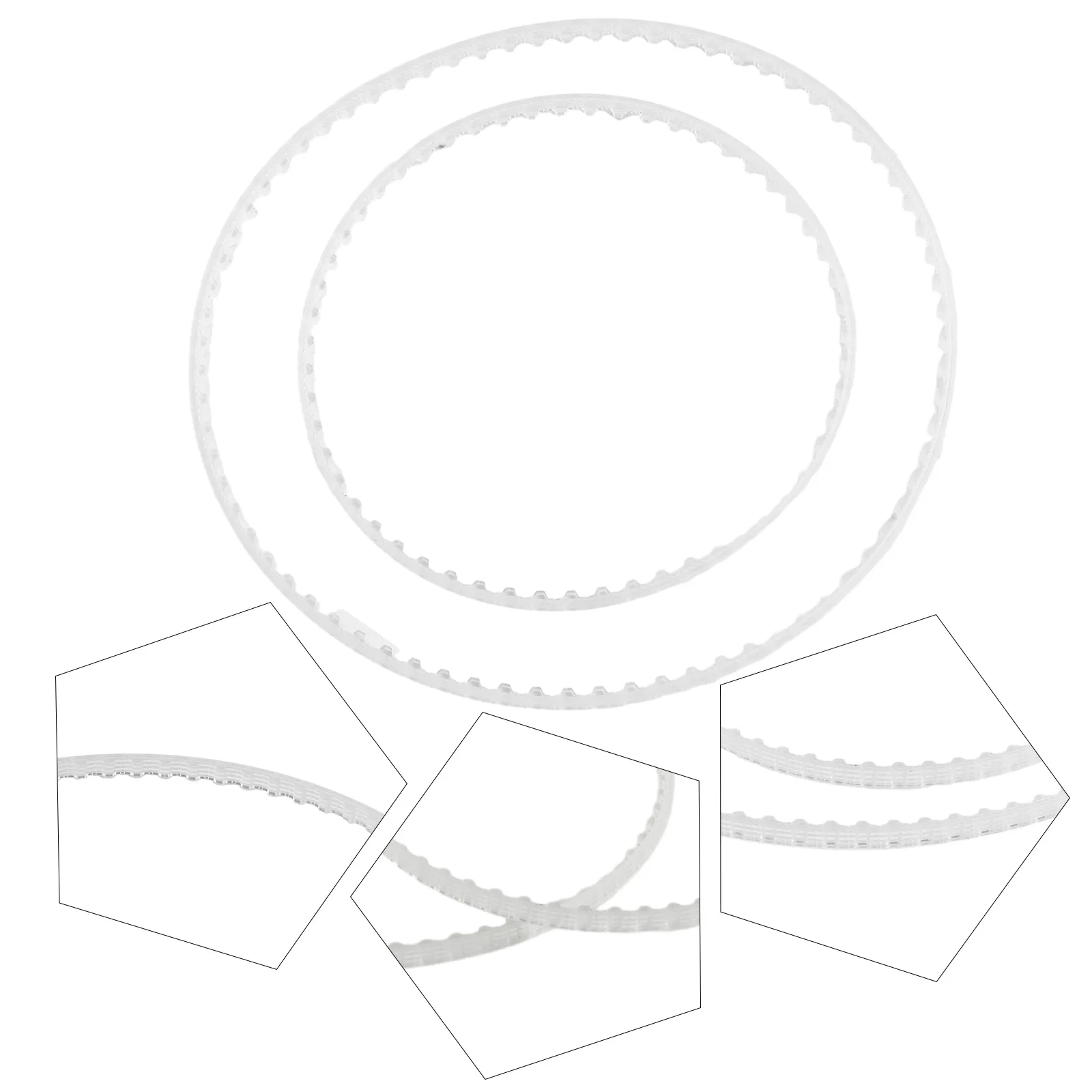 Two Piece Polyurethane Belt Kit for Polaris For 360 380 Sweep For 360 Sweep 380 Works with Pool Cleaner Models