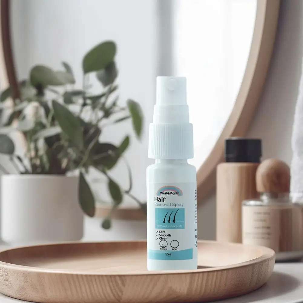 Spray inibitore di rimozione permanente da 20ml prodotto per la cura permanente indolore naturale Spray per il corpo cura nutriente per la pelle depilatoria