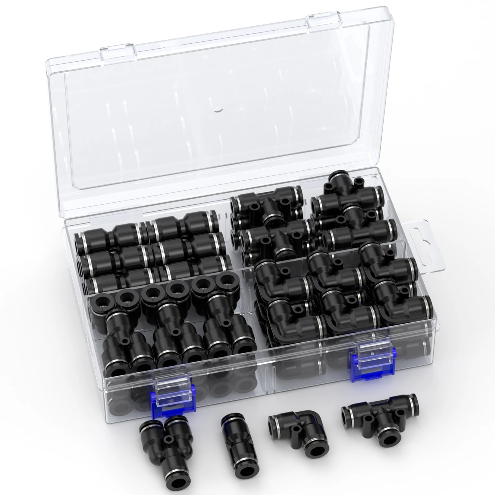 

Черный 4 6 8 10 12 мм воздушный быстросъемный разъем PU PV PE PY, высококачественный комбинированный набор быстросъемных разъемов для пневматического разъема