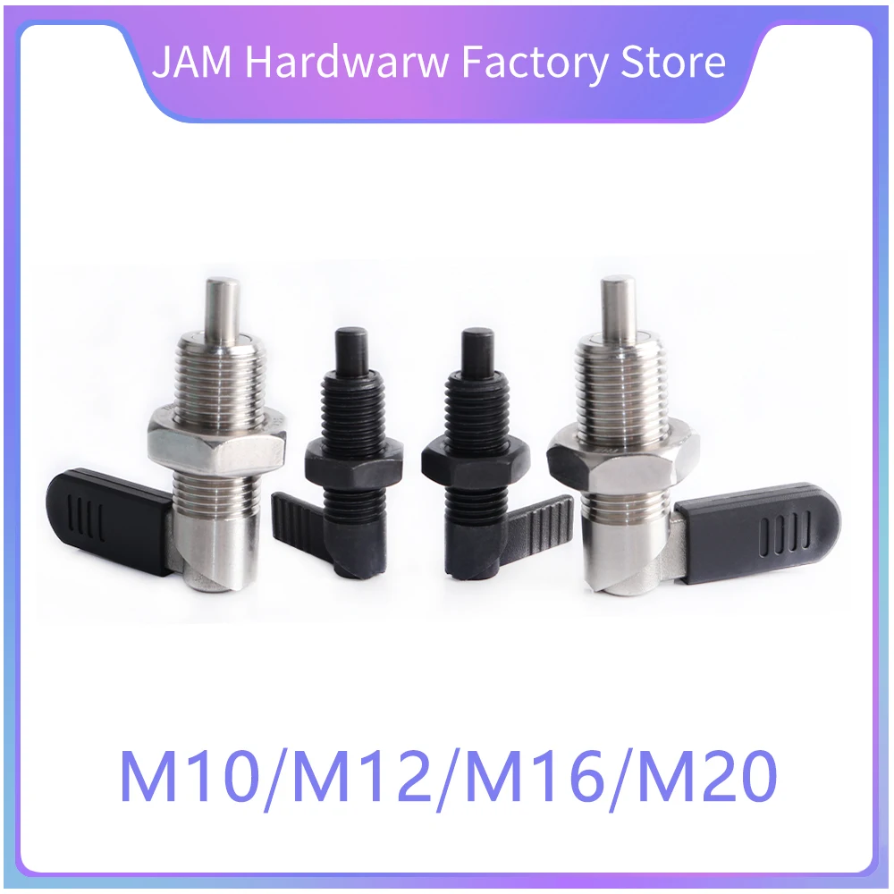 Factory Outlet MJ226 L-Type Positioning Pin Self Locking Indexing Pin Fine Thread Knob Plunger Spring Flat Head Pin With Nut