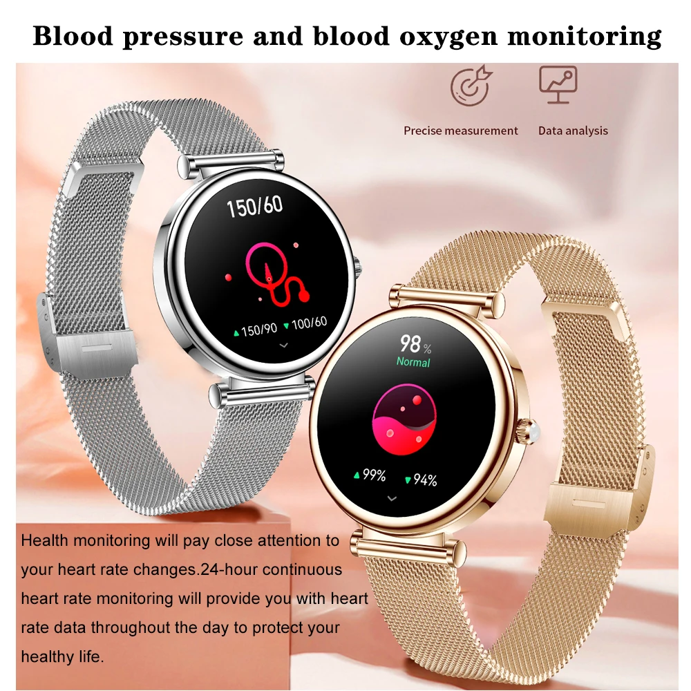 2024 nuovo orologio intelligente da donna da 1.27 pollici chiamata Bluetooth orologi da donna impermeabili orologio personalizzato Monitor per la