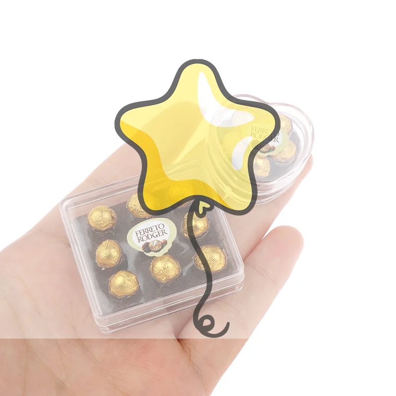 

1:12 Кукольный домик, шоколадная подарочная коробка, модель еды, игрушки, кухонные аксессуары