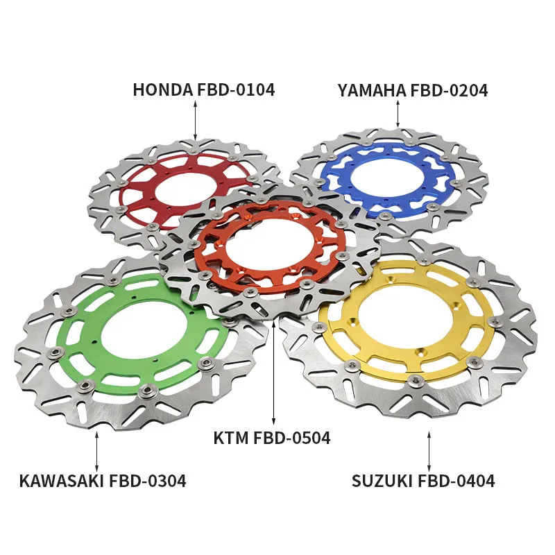 

320MM Oversize Front Wavy Floating Brake Disc Rotor For CR CRF SX XC EXC XCW YZF PMZ RMZ PMX KXF 1998-2016 2017 2018 2019 2020