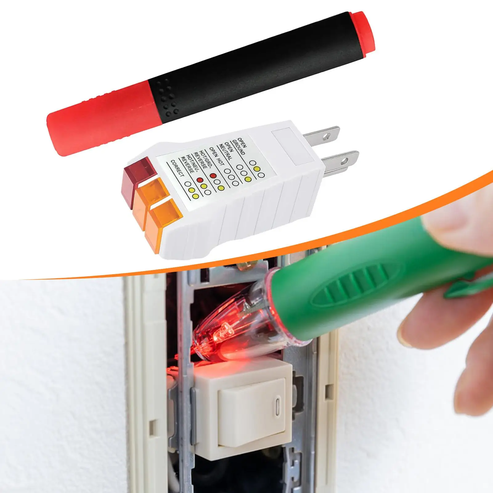 Tester gniazdek elektrycznych Tester uziemienia do produktów z uziemieniem Arkusze Maty