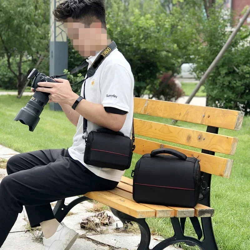Fashion Digital DSLR Camera Bag Sheath Waterproof Case Photography Photo Shoulder Bag For Canon For Nikon For Sony Lens Pouch