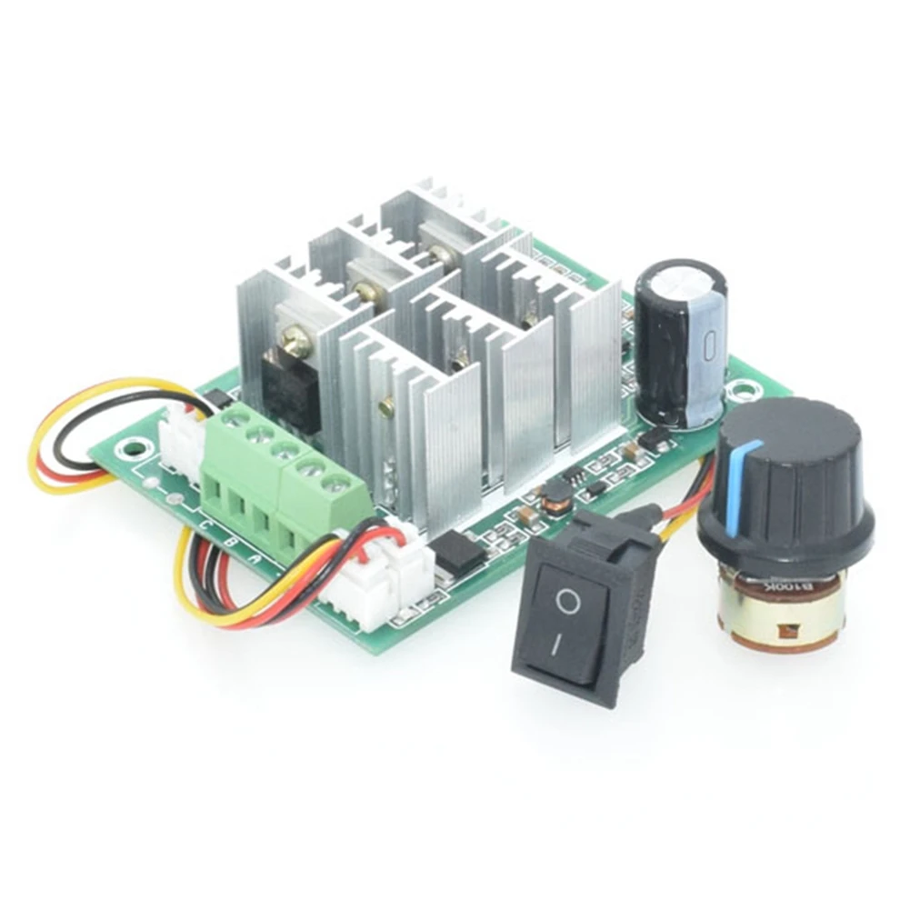 

DC 5V-36V 15A 3-Phase Brushless Motor Speed Controller Motor Control Board CW CCW Reversible Switch Motor Driver