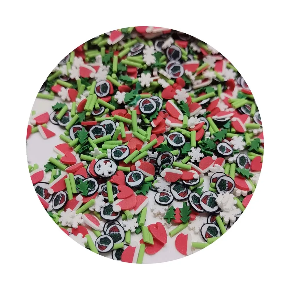 Halloween Christmas Mixed Slices Polymer clay Sprinkles for Diy Nail Craft Slime Filling Accessories