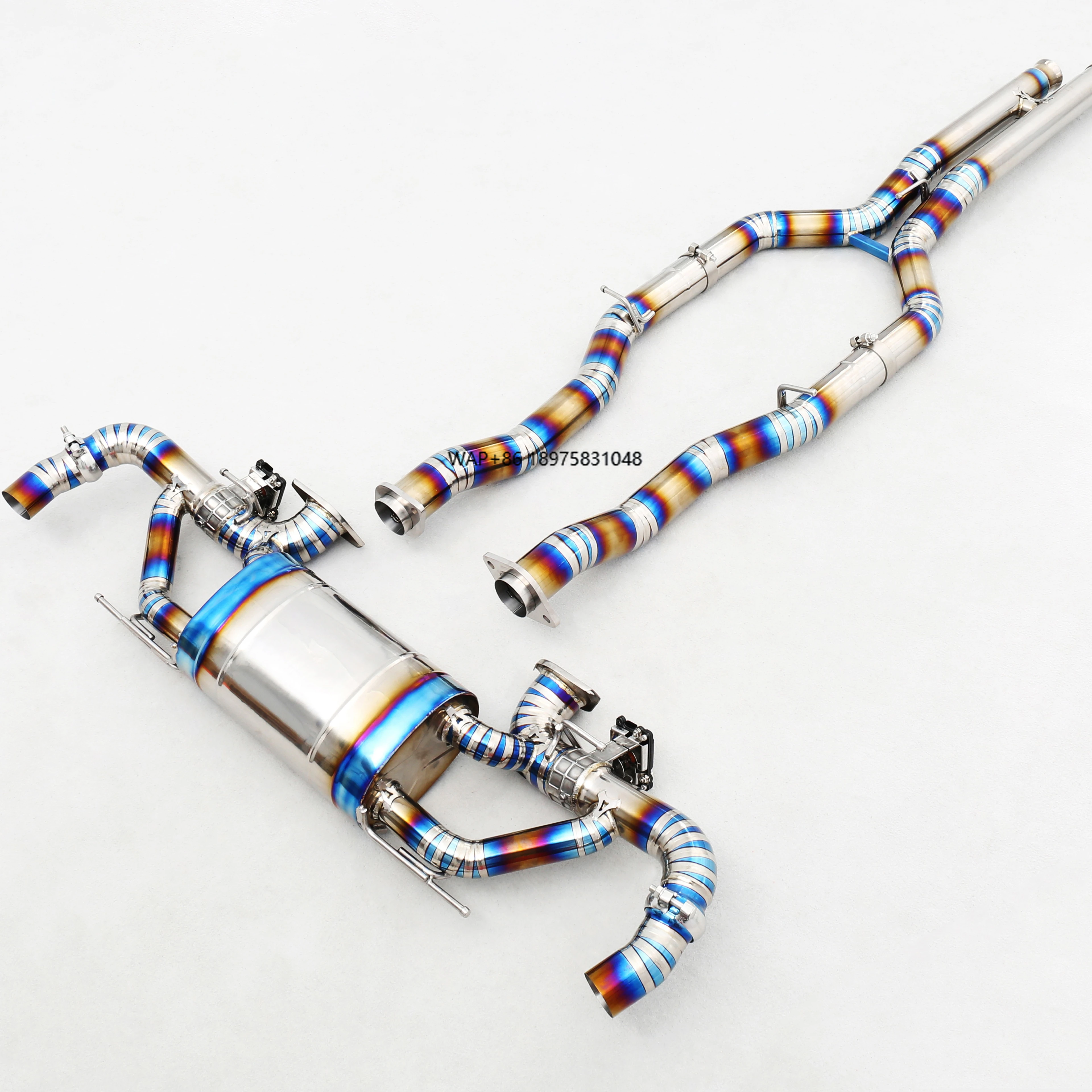 Custom 304 Stainless Steel/Titanium Valved Exhaust System Designed for DB11 4.0T V8