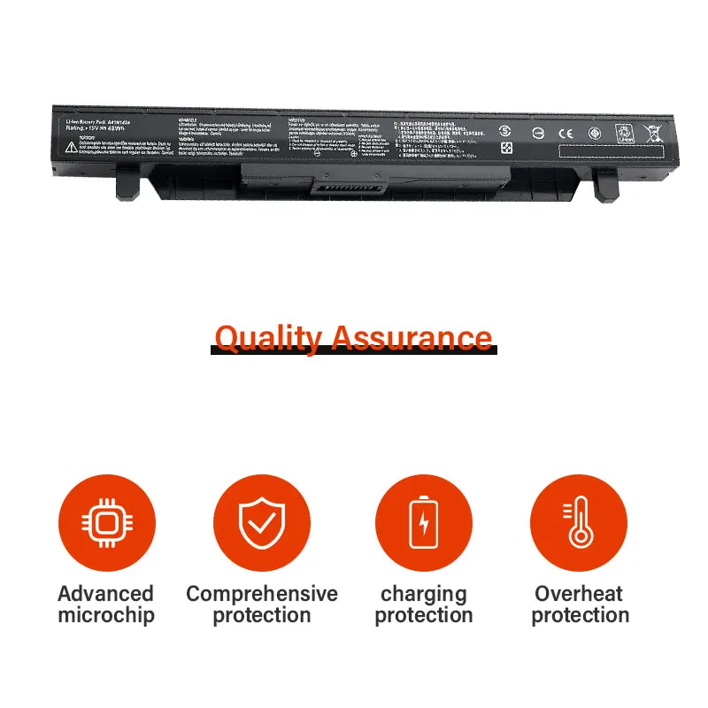 A41N1424 Laptop Battery for ASUS ROG FX-Plus/PRO ZX50 ZX50J ZX50JX ZX50V ZX50VW GL552 GL552J GL552JW GL552V GL552VW FZ50 FX50VW