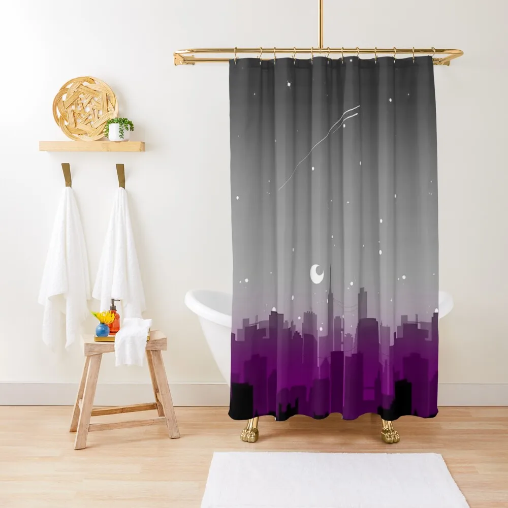 

Asexual Pixel Art Shower Curtain Shower Sets For Bathroom Shower Waterproof Curtain