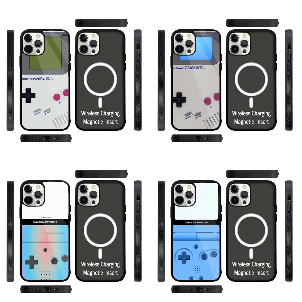 

Video Game Boy Phone Case Strong Magnetic For IPhone 16,15,14,13,Pro,Max,Plus,11,12,Mini For Magsafe Wireless Charging