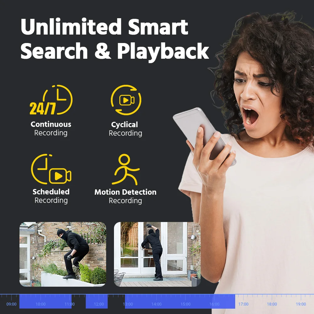 ANNKE 12MP POE NVR Netwerkvideorecorder 4/8/16CH NVR voor POE-camera P2P Cloud-functie Ondersteunt tot 16 x 4K IP-camera's