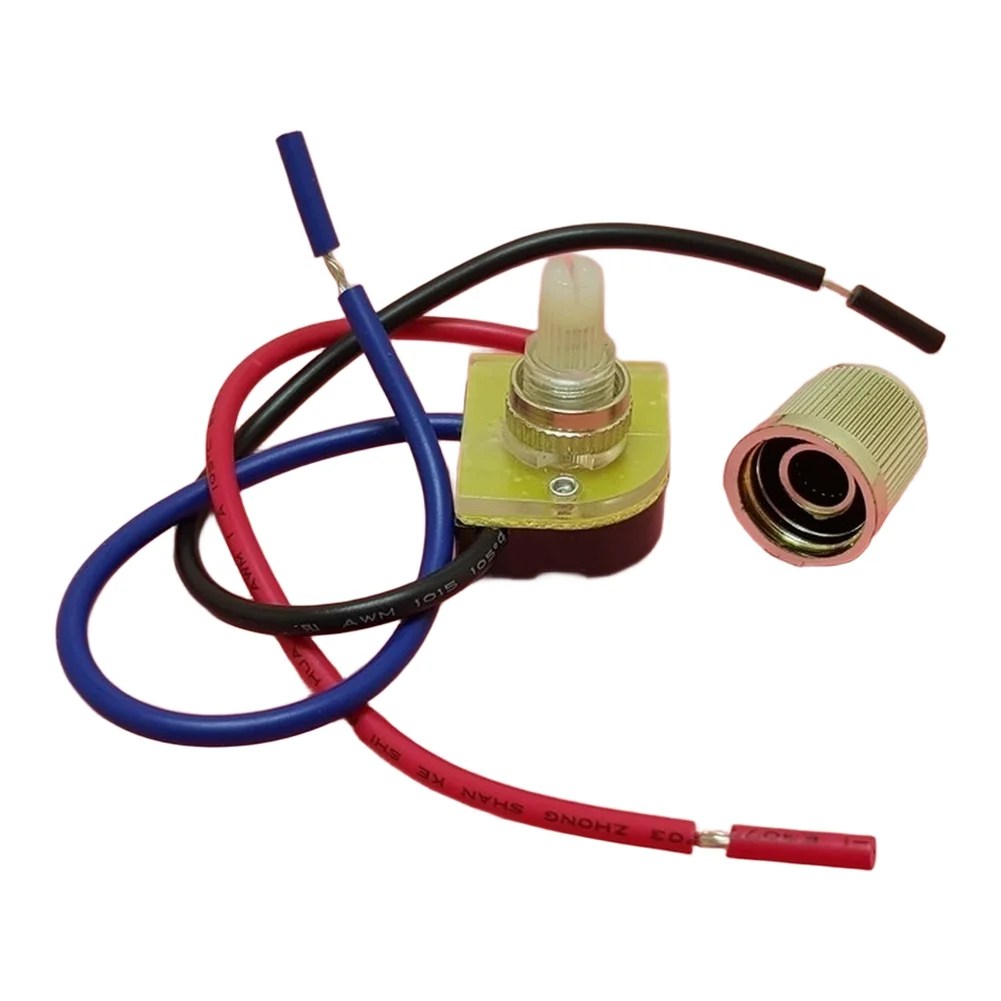 Rotary Control Three Position Switch Kit 4pcs for Ceiling Fan Light Adjustment and General Lighting Compatibility