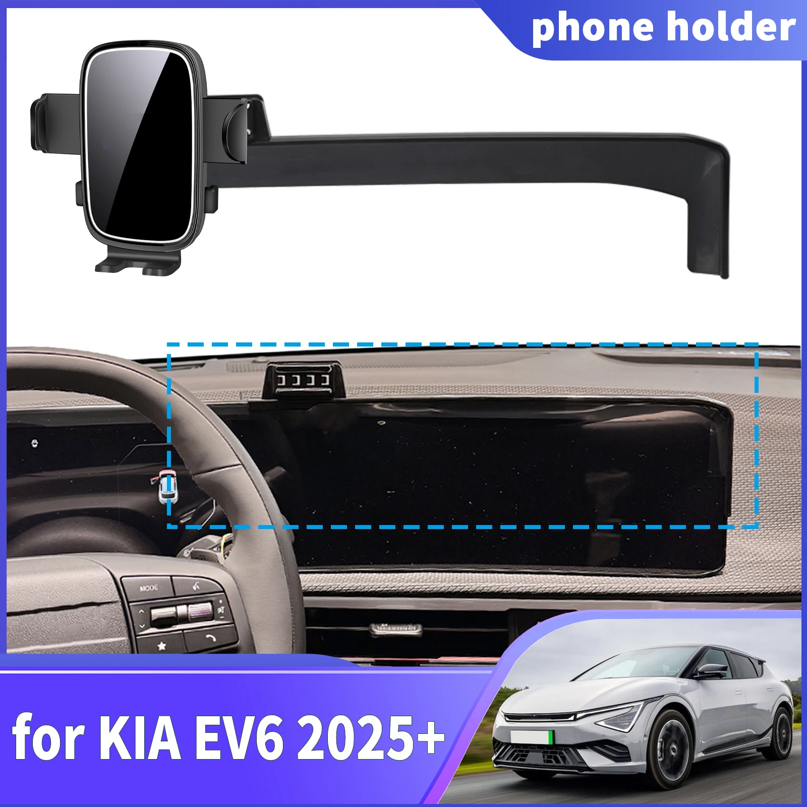 

fit for KIA EV6 2025 2026 2027 Navigation Phone Holder Mount Customized GPS Navigation Car accessoires