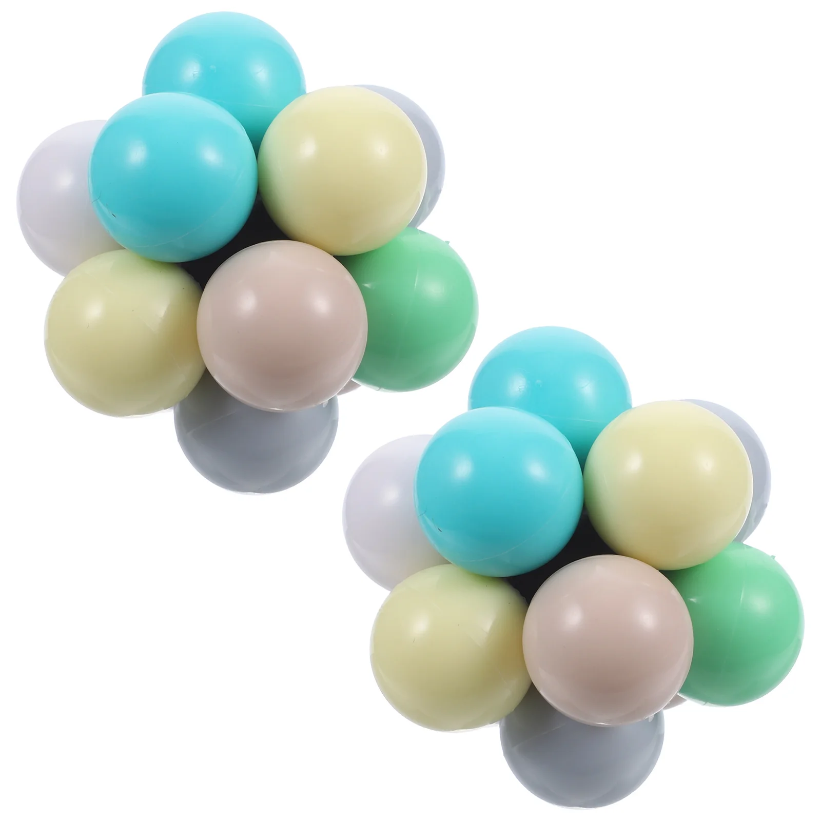 

2pcs Colorful Beads Stress Compact Fidget Sensory Ball For Kids Anxiety Relief Rainbow Beads Playable Office Desk Home Party