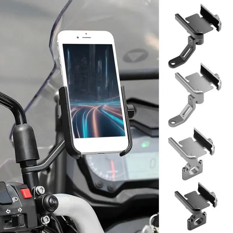 Bicycle Scooter Cell Phone Mount Anti-Slip Rotatable Phone Holder Motorcycle Shock-Proof Phone Mount Anti-Shake Phone Support