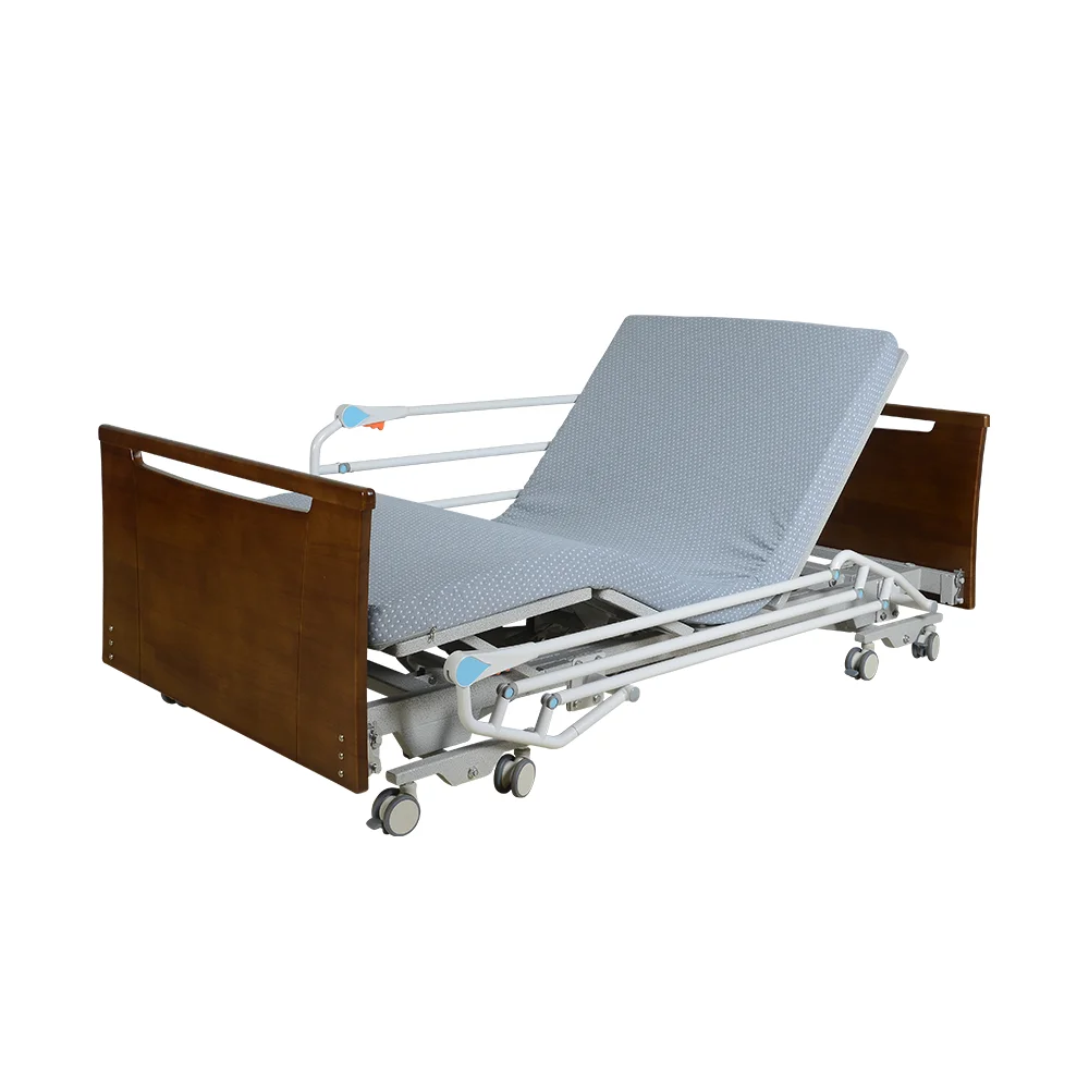 Factory price high quality 5 function electric bed woodiness Overall forward tilt hospital medical elderly bed