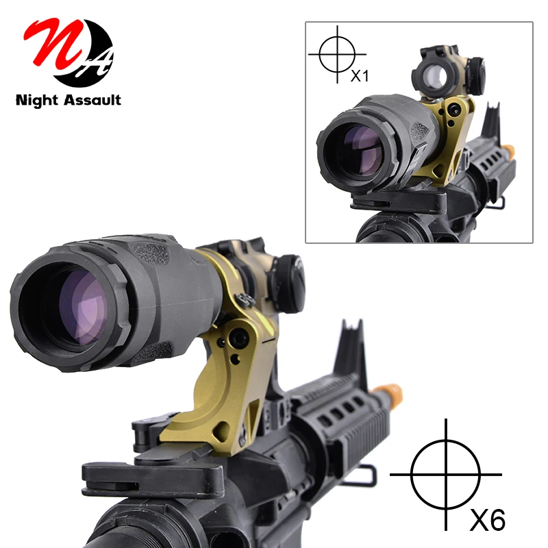 Airsoft Fast Mount FTC CNC Uni per Aim Magnifier Point Red Dot Sight Scope caccia Gun cannocchiale mirino Fit 20mm binario di guida