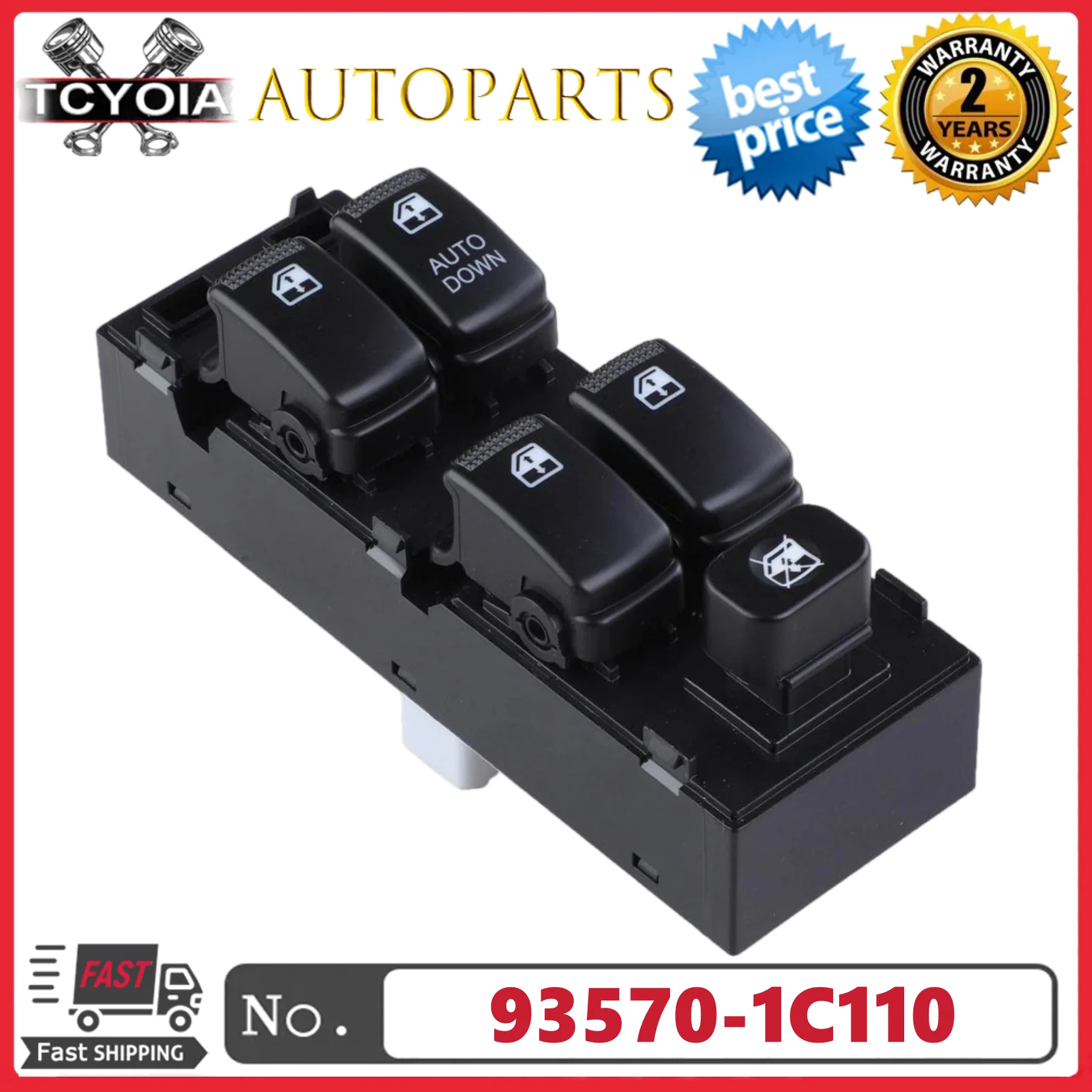 

Electric Master Power Window Switch 93570-1C110 935701C110 For Hyundai Getz 2003-2010 Matrix 2006-2011 KIA CARENS 2002-2005