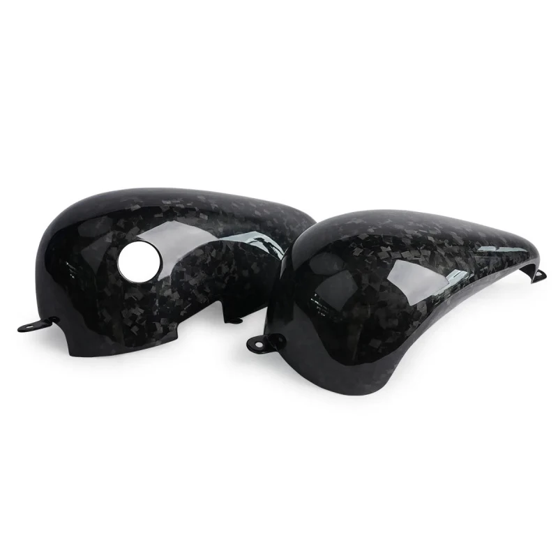 

Hot selling Black Glossy Forged Carbon Fiber Fuel Tank Cover custom made