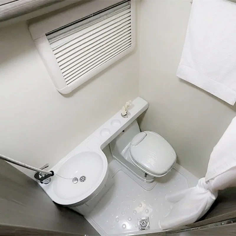 RV Bathroom Modification Compact Universal Bathroom Sink Combination RV Shower Room Chassis Bathroom Sink 887*838*871mm