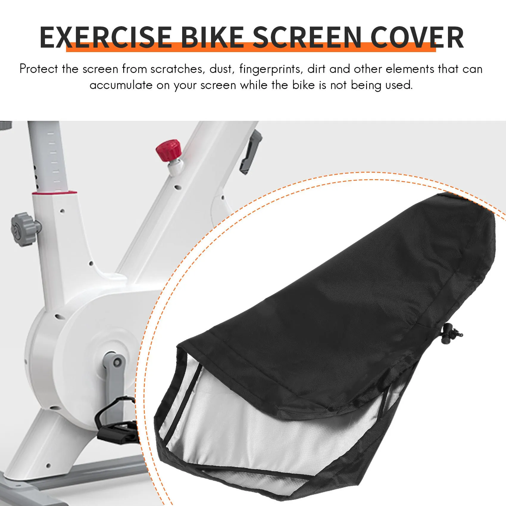 Exercise Bike Screen Cover for Peloton Dust-Proof Screen Cover Bike Screen