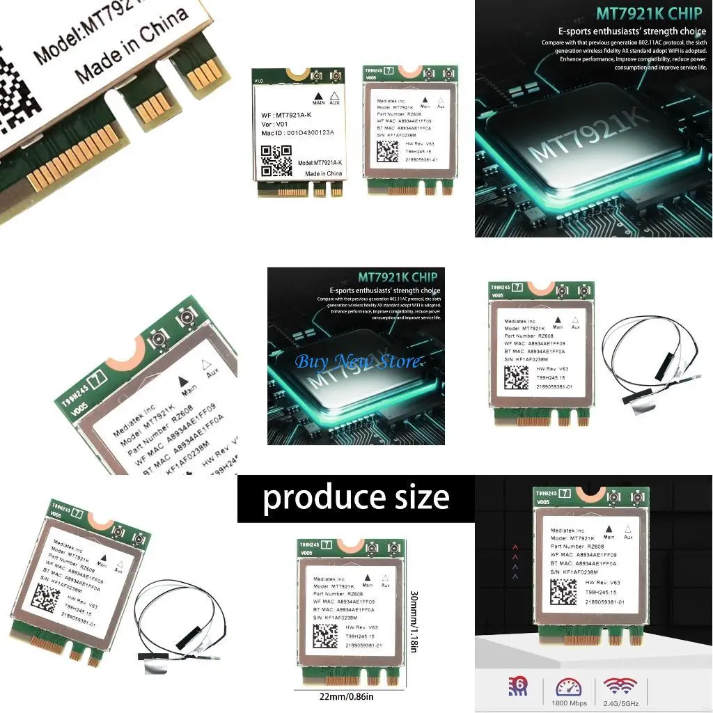 

20CE Wireless Double Band Networked Card For PC Fast Data Transfer Low Latency