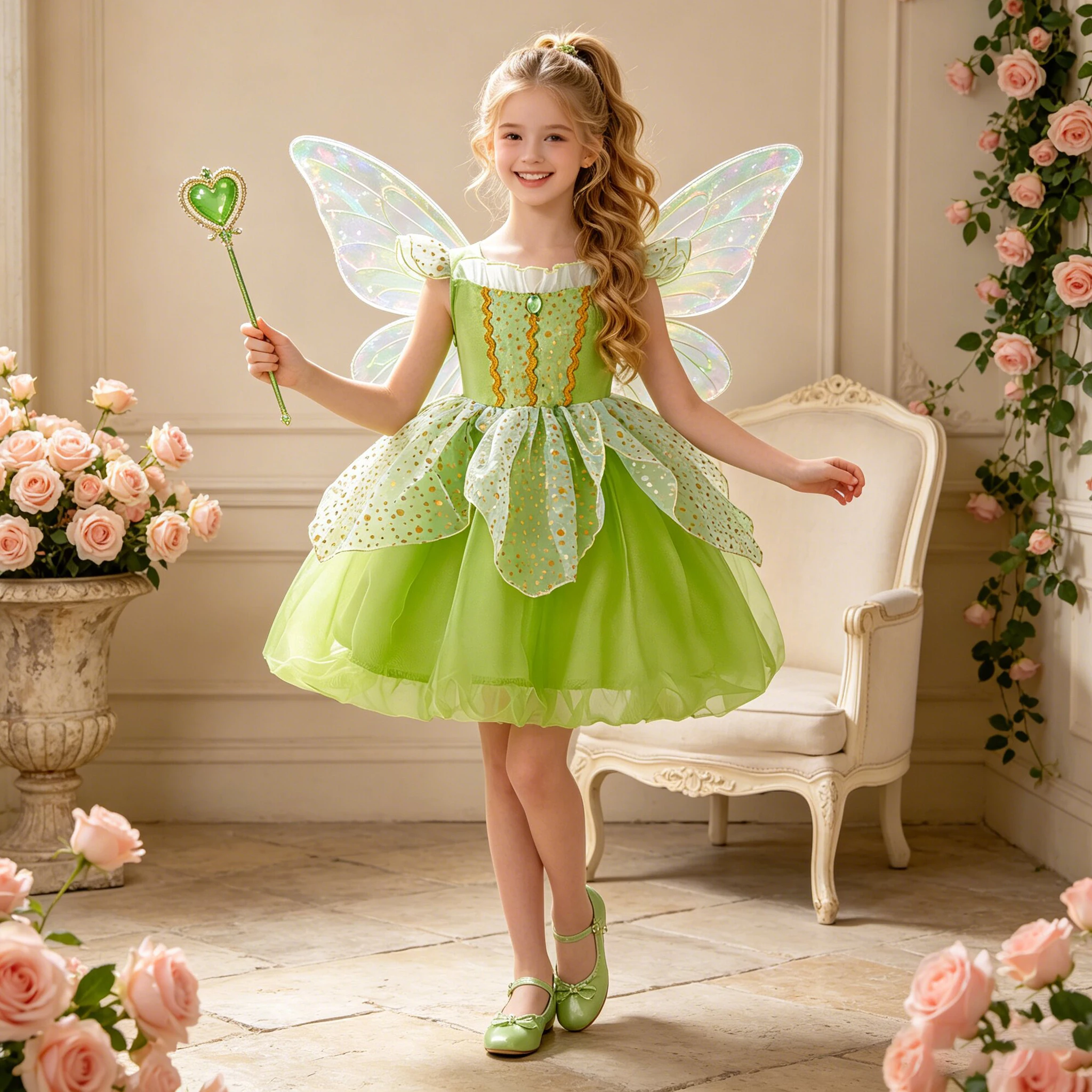 Summer Sequin Birthday Party Girls Dress Elf Wedding Bridesmaids Princess Prom Dresses Girl Tulle Baptism Evening Gown Vestidos