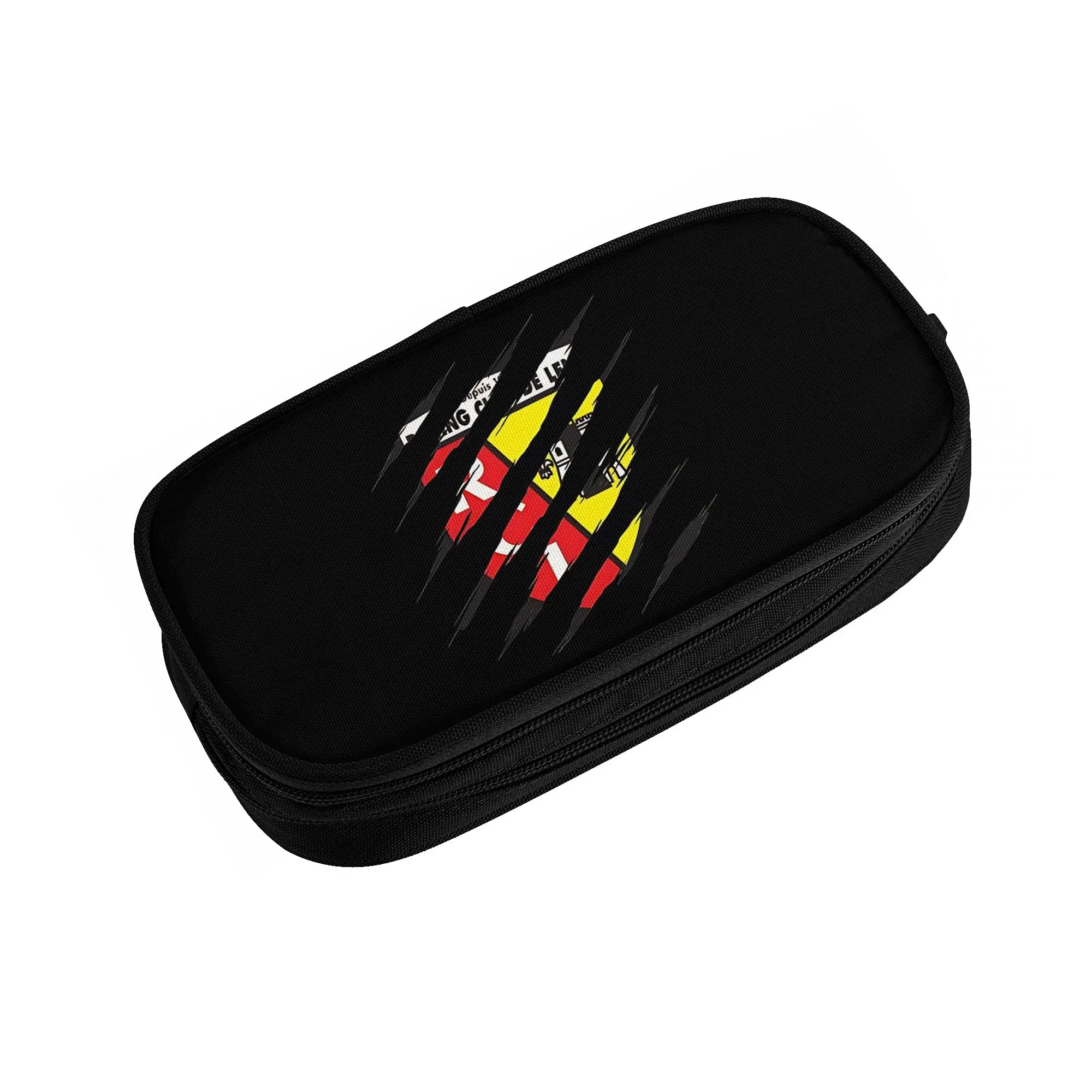 1 piece Stylish retro sports print  Pencil Case Boys Pen Bag RC Lens School Stationery Bag