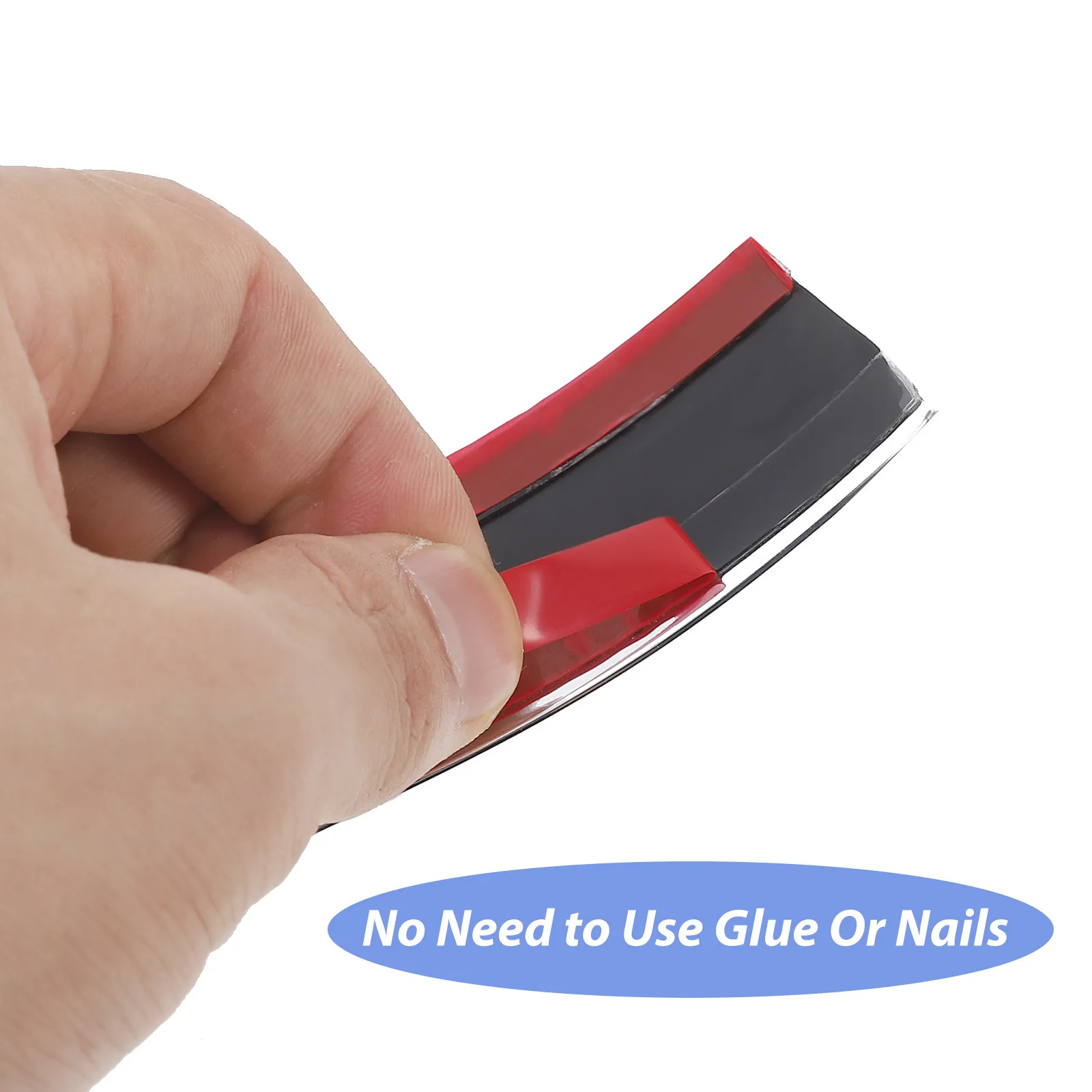 1 Roll Self Adhesive Wall Edge Trim Strip PVC Flexible Molding Trim for TV Background Wall Wardrobe Seam Cover Decorative Edging