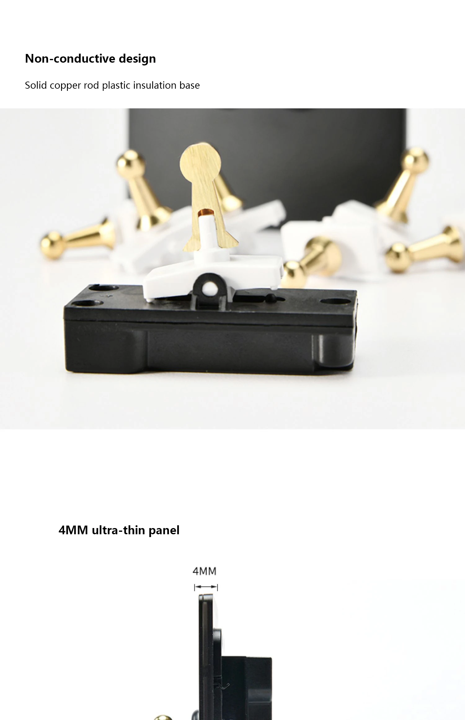86 Type Retro Switch 1-4 Gang 2 Way Wall Light Brass Lever Toggle Switch Black Matte Stainless Steel Panel EU FR Power Outlet