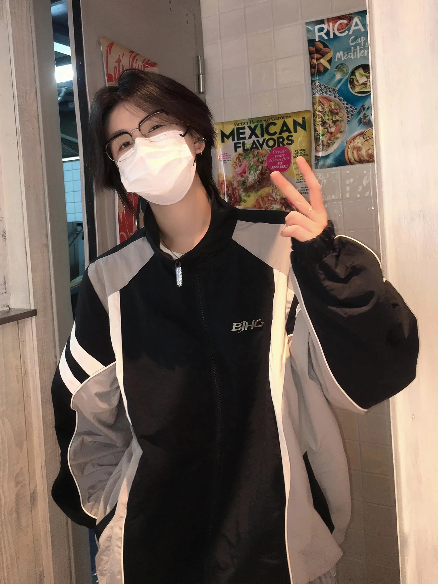 

Ретро-куртка-бомбер в американском стиле с цветными блоками, мужская, для активного отдыха, бейсбольная, осенняя, повседневная, свободного кроя, джинсовая