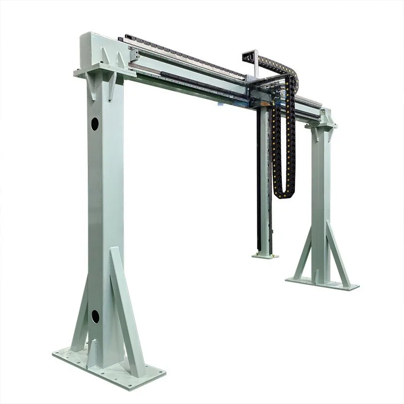 Automatic loading and unloading, packing and palletizing manipulator Linear drive rack module truss