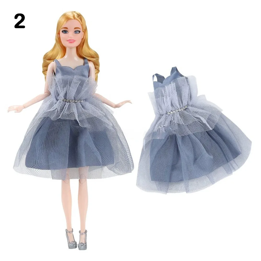 

Fashion Doll Party Clothes Casual Wears Elegant Doll Princess Mesh Dresses Suit for 30cm Doll/for 1/6 BJD Dolls/for 11.5" Dolls