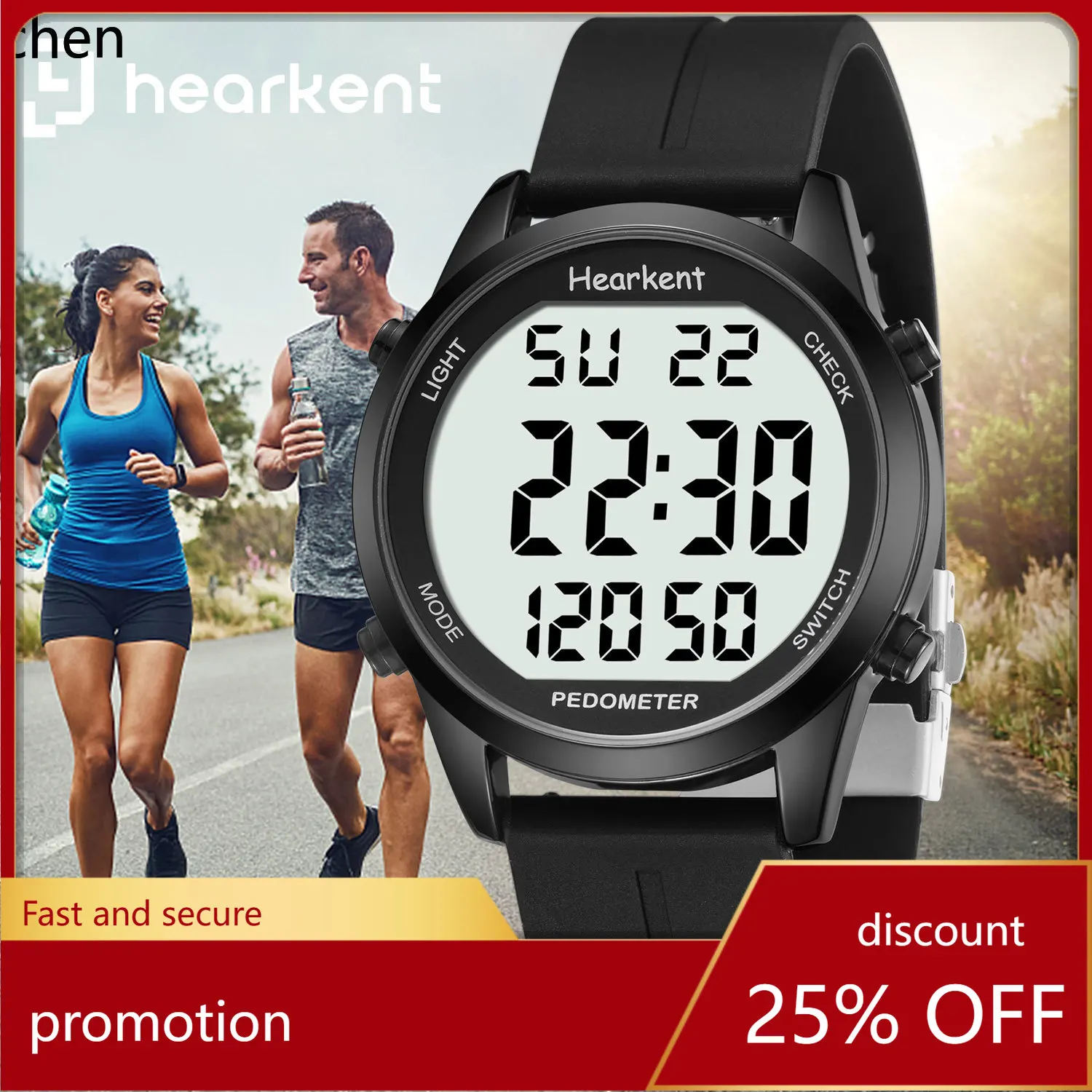 

YFY pedometer watch for men and women outdoor sports watch steps calorie counter no bluetooth function