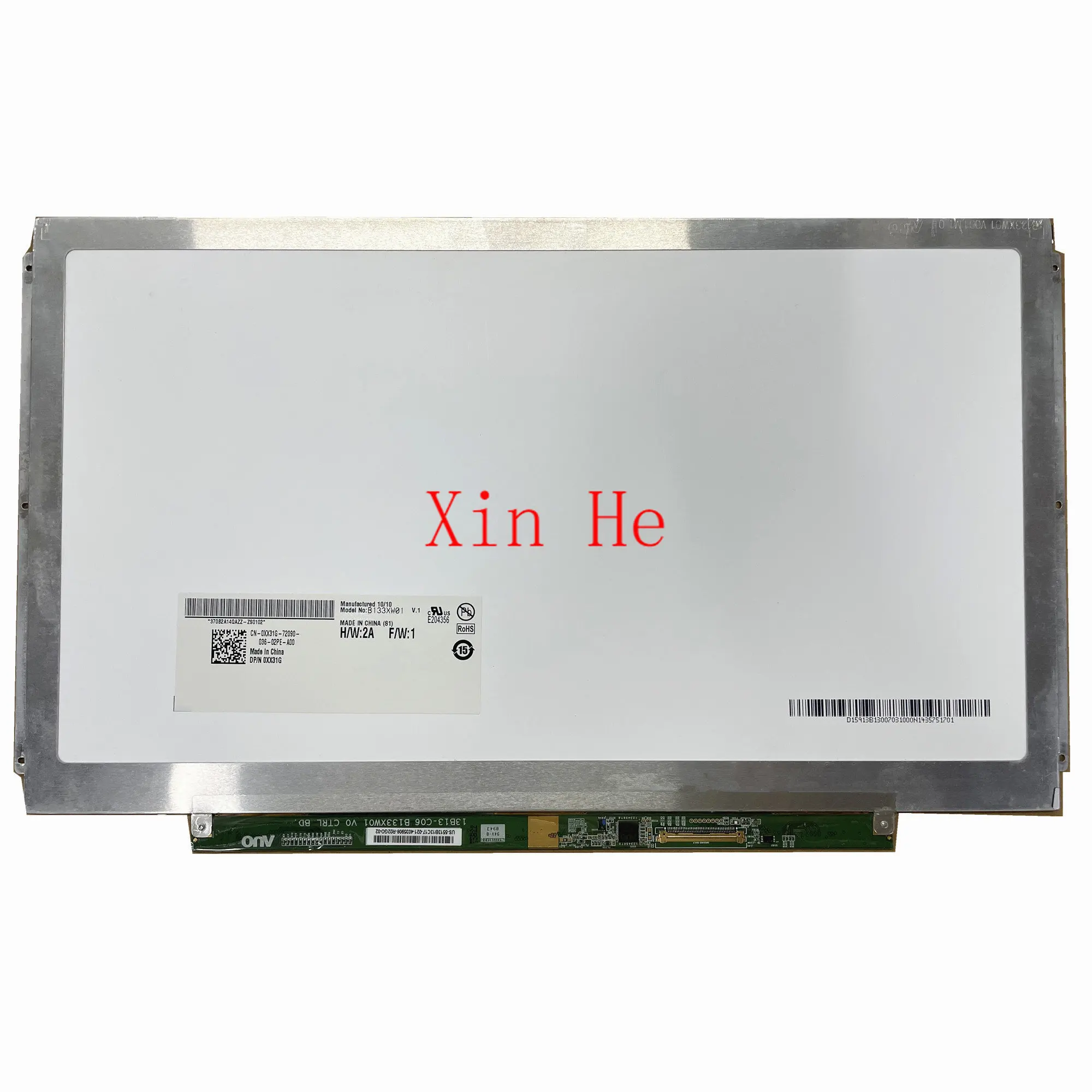 

13.3'' LCD Screen B133XW01 V.1 fit B133XW01 V.0 B133XW03 V.1 N133BGE-L41 LTN133AT16 LP133WH2-TLE1 1366*768 LVDS 40 PINS