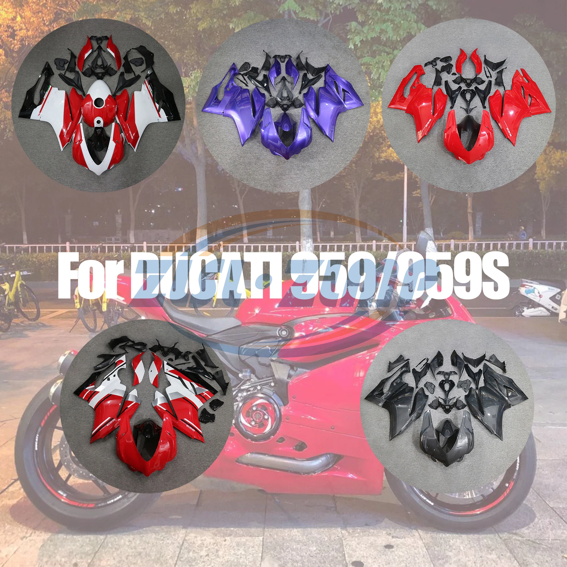 

Комплект обтекателей для Ducati 959 959S 959 S 2012 2013 2014, полный комплект обтекателей, комплект кузова, высококачественная литьевая форма