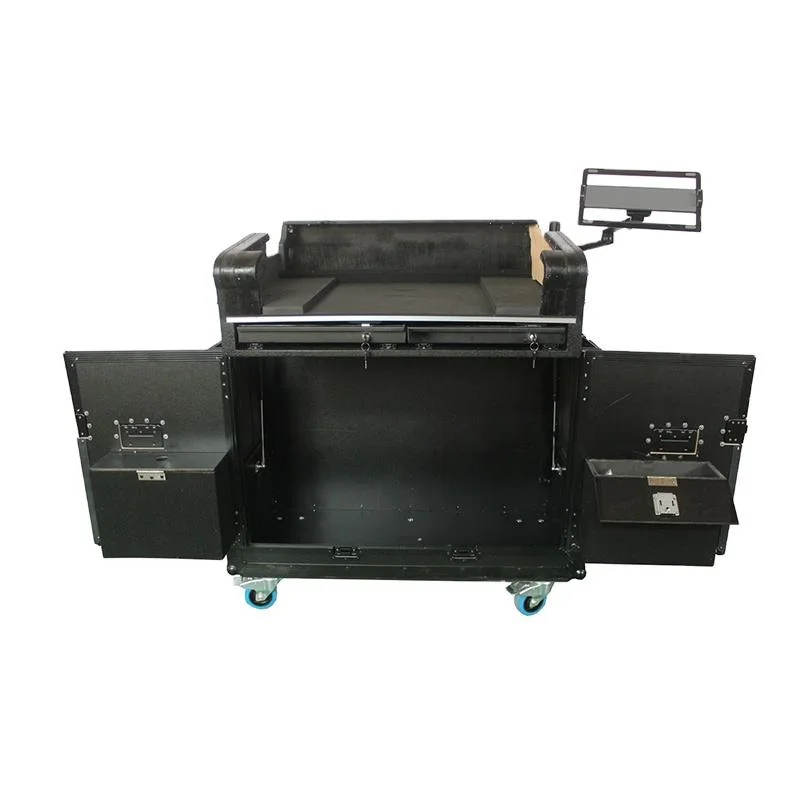 

Professional Hydraulic Lift Flip Ready Audio Console Flight Case for Professional Mixing Station Stage Performance Trunk