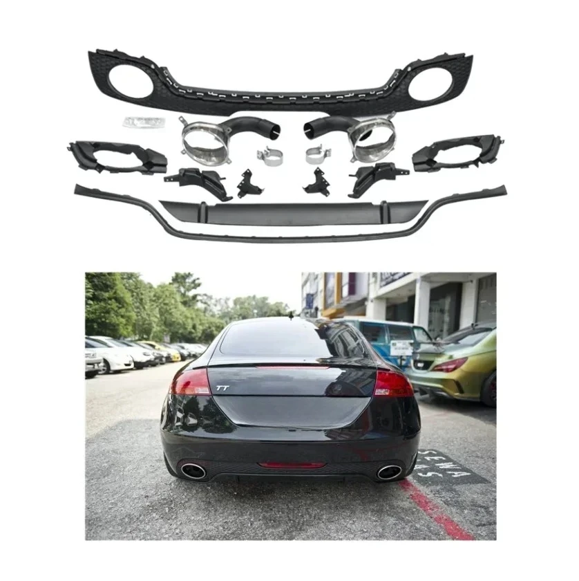 

Automotive Parts TTRS Style Rear Bumper Lip for 2008-2014 TT MK2 8J Upgrade Diffuser
