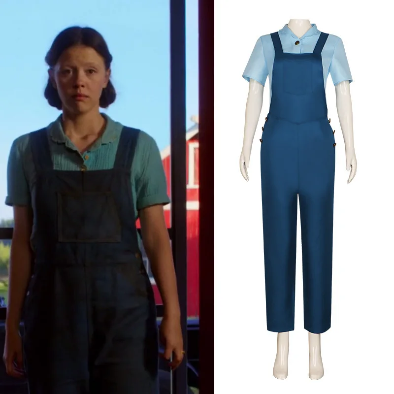 

Хэллоуин фильм ужасов жемчуг косплей брючный костюм Prequel Pearl косплей брюки с поясом женский традиционный костюм сценический костюм