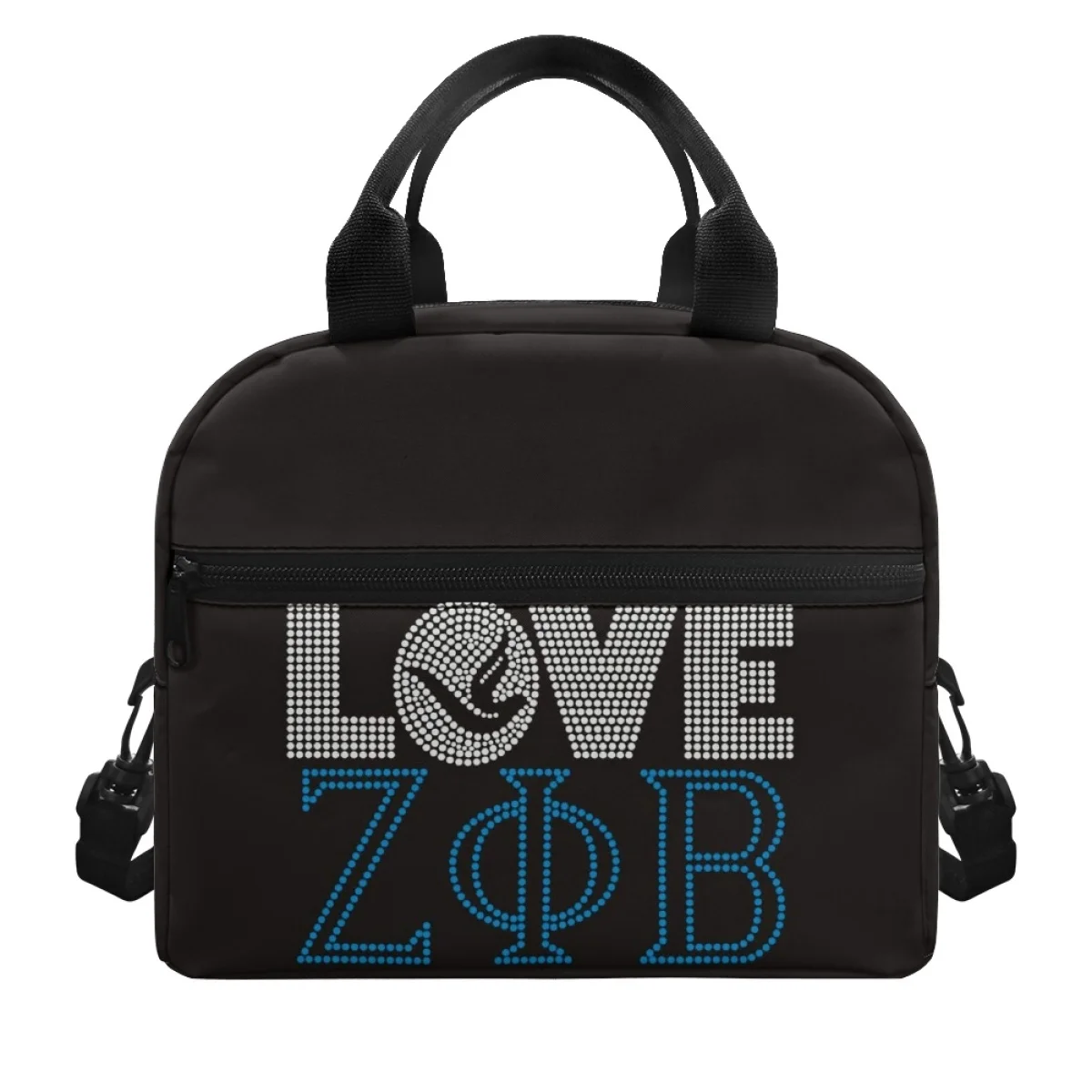 

FORUDESIGNS Zeta Phi Beta Lunch Bag Insulation Thickened Cooler Snack Bags Founders Celebration Multipurpose Bag School