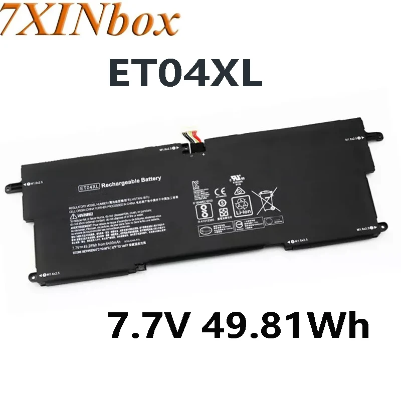 7XINbox ET04XL 7.7V 49.81Wh Laptop Battery for HP EliteBook x360 1020 G2 915191-855 HSTNN-IB7U ET04049XL 915030-171 915030-1C1