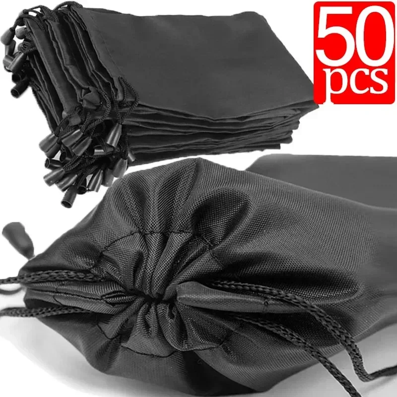 1-50pcs Portable Soft Cloth Waterproof Sunglasses Bag Microfiber Dust Storage Pouch Glasses Carry Bag Eyewear Case Container