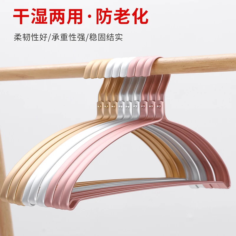 

Hanger metal aluminum alloy material non-marking non-slip household anti-shoulder angle multi-functional retro high-end storage