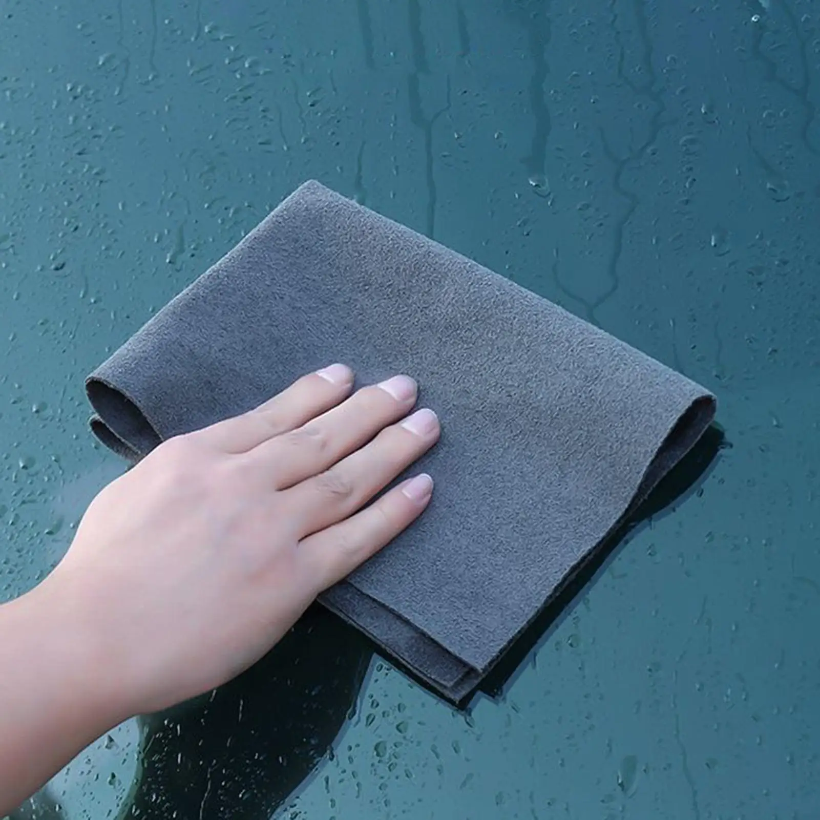 Streak Free Cleaning Cloths 30x40cm Thickened Microfiber Cleaner Cloths 5-Pieces Window Cleaning Rags for Shower Door Mirror