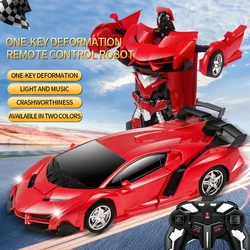 Remote Control Gesture Induction Car Electric Racing Shape-shifting Robot Kong Lamborghini Children's toy car Suitable for 3 4 5