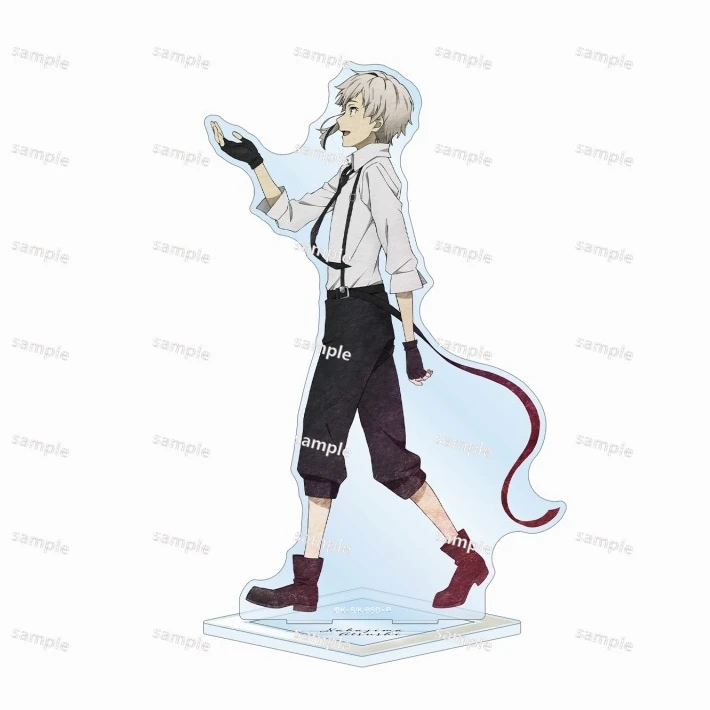 Game Nakajima Atsushi Dazai Osamu Nakahara Chuya Akutagawa Ryunosuke Acrylic Stand Figure Doll Anime Keychain Cosplay Toy Gift